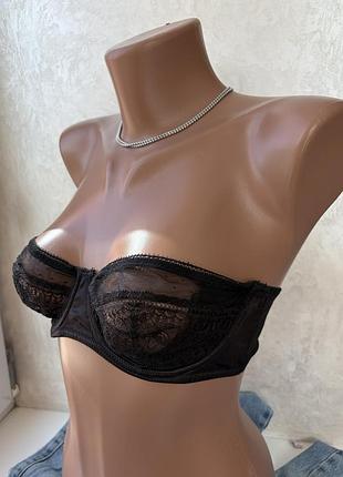 Красивый черный лиф бюст сеткой h&amp;m 4