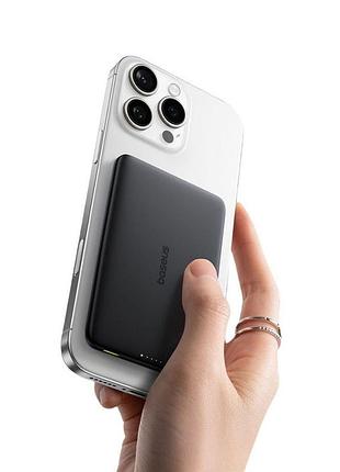 Повербанк baseus picogo ultra-slim magnetic power bank 5000mah black (p1007680c123-00)