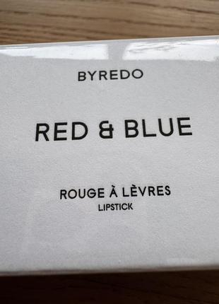 Помада для губ byredo lipstick 274 red & blue, 3 г 5