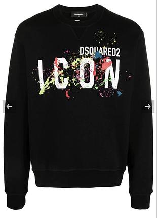 Черный свитшот dsquared2 размер м -l
