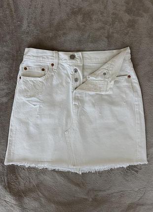 Спідниця levi's молочна 2