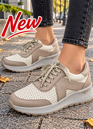 Гарни кроссовкивариerty shoes нови натуральная шкira р 38
