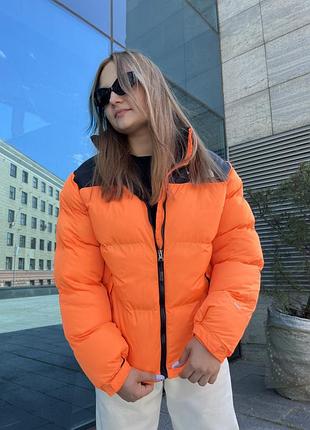 Пуховик the north face nuptse 700 orange