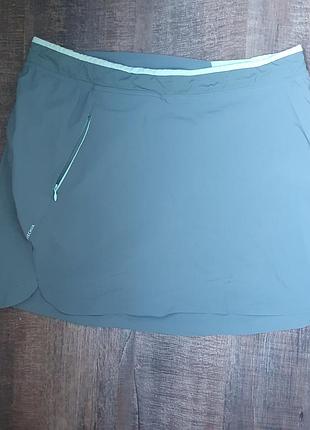 Шорти-спідниця жіночі decathlon quechua м'ятні