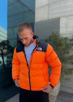 Пуховик the north face nuptse 700 orange