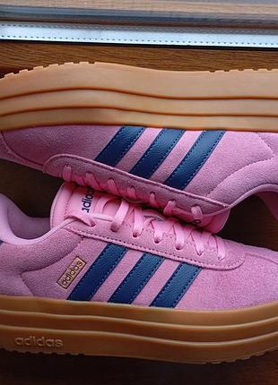 Кроссовки adidas vl court bold ji1789 оригинал новые р.40 натуральная замша разовые