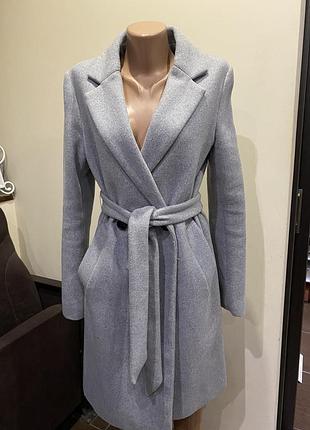Пальто жіноче bershka сіре розмір s