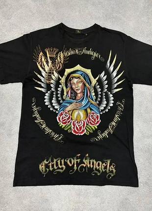 Футболка christian audigier "city of angels" - virgin mary ed hardy