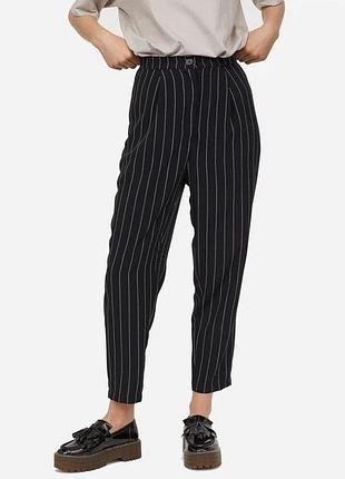 Женские брюки h&amp;m divided в полоску, eu 40 / u9 12