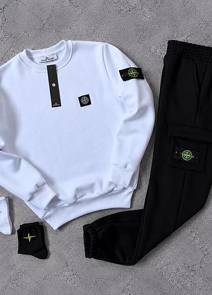Костюм stone island зима: на флісі 
2 пари шкарпеток у подарунок ❄️