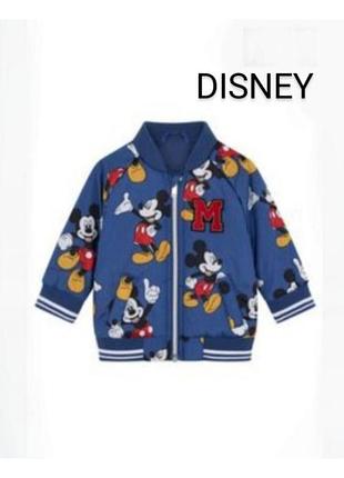 Демисезона курточка бомпер  бренду disney принт mikki moyes uk. 18-24 eur.  92
