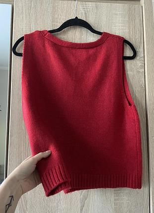 Червона желетка zara 4