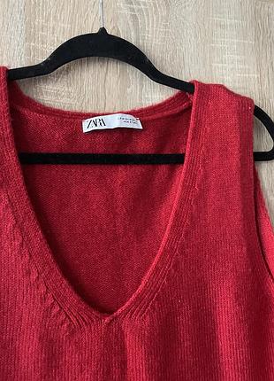 Червона желетка zara 3