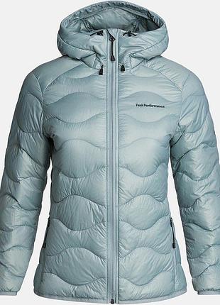 Жіночий мікропуховик в мятному кольорі peak performance