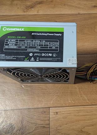 Комплектуючі для ноутбуків gamemax gm-450 450w