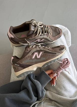 Кроссовки new balance 204l brown pink