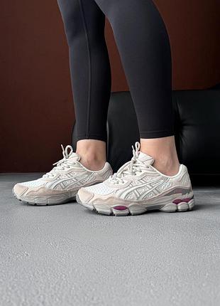 😍 женские кроссовки asics gel-nyc cream moonrock