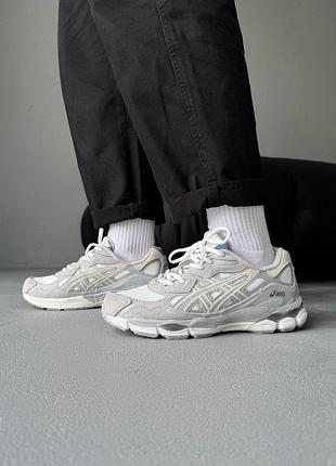 😍 жіночі кросівки asics gel-nyc light grey