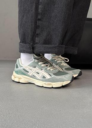 😍 жіночі кросівки asics gel-nyc green