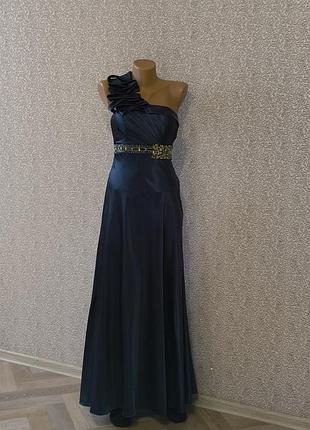 Вечернее платье атласное jora collection