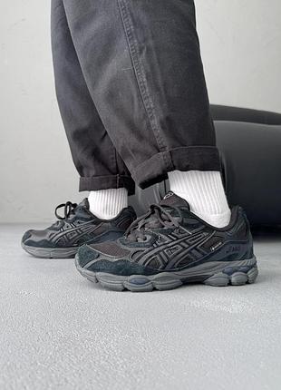 Мужские кроссовки asics gel-nyc triple black gore-tex