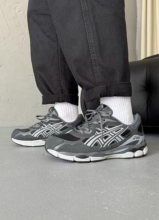 Чоловічі кросівки asics gel-nyc grey/silver gore-tex