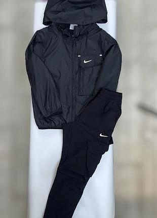 Спортивний костюм nike для хлопчиків, чорний, 122-128 см