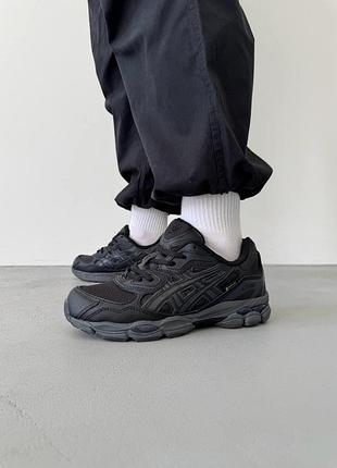 Мужские кроссовки asics gel-nyc triple black gore-tex