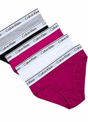 Жіночі трусики-сліпи calvin klein, набір з 5 штук s