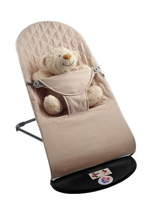 Шезлонг качеля детский sbt group baby balance soft bbs 12 00 бежевый хлопок