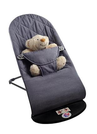 Шезлонг качеля детский sbt group baby balance soft bbs 02 00 темно серый хлопок