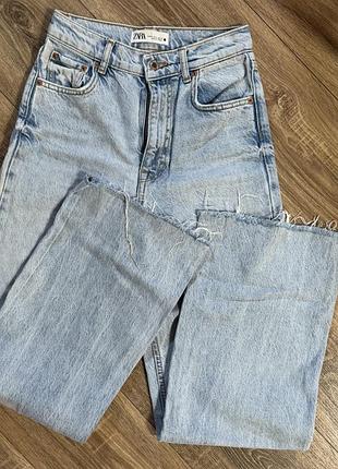 Джинси жіночі zara блакитні