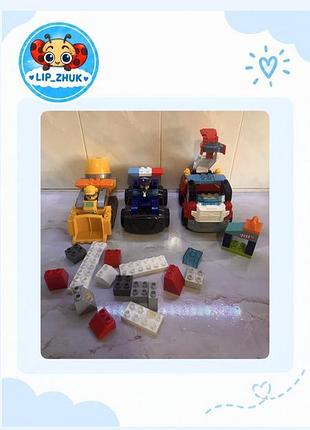 Конструктор для хлопчиків mega bloks щенячий патруль та дерев'яний конструктор, різнокольоровий