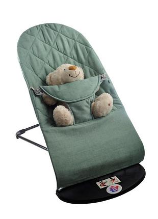Шезлонг качеля детский baby balance soft sbt group bbs 01 00 бирюзовый хлопок