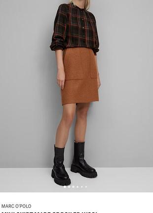 Гарна міні спідниця від бренду marc o polo 1001% wool