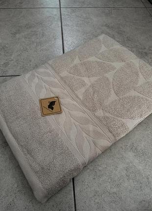 Махровое полотенце сауна 90х180 хлопок 100% l&m home textiles серый
