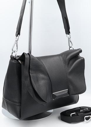 Сумка женская кожаная leather 95100 black
