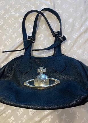 Сумка жіноча vivienne westwood чорна вівєьн вествуд