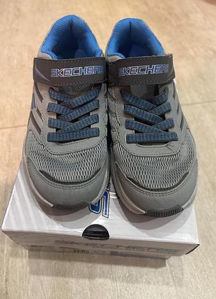 Кросівки для хлопчика skechers сіро-сині