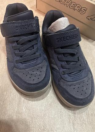 Кеди для хлопчика skechers сині