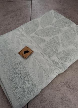 Махровое полотенце сауна 90х180 хлопок 100% l&m home textiles мята