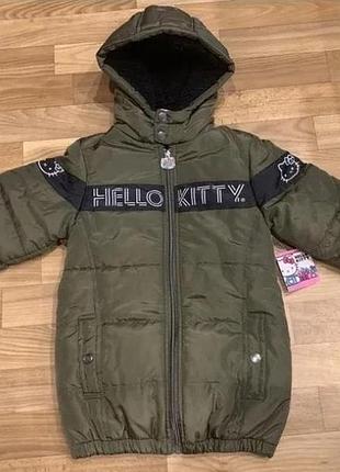 Куртка парка демісезонна hello kitty на дівчинку 5 років