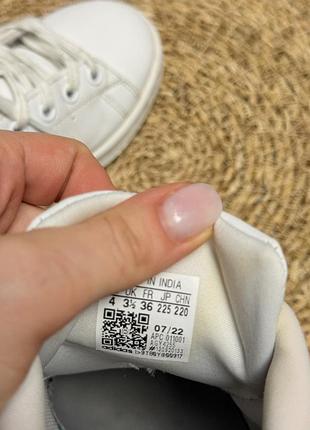 Білі кеди adidas stan snith 8