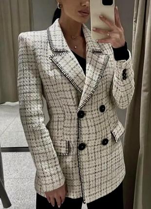 Жакет жіночий zara твідовий