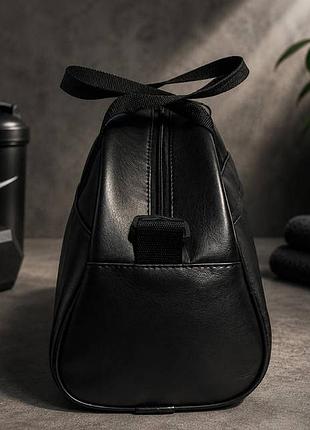 Спортивная кожаная фитнес сумка nike, сумка мужская женская в спортзал найк 3