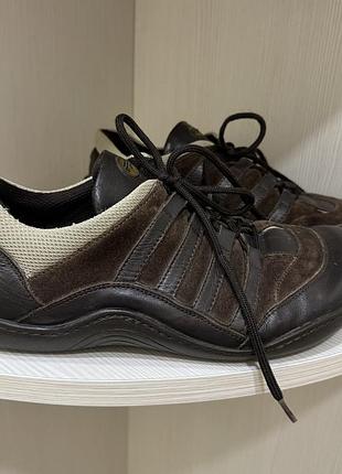 Кросівки ортопедичні birkenstock footprints коричнева замша шкіра