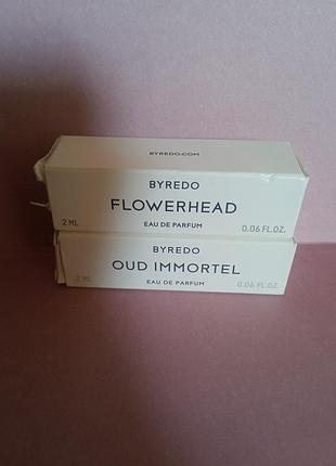 Пробники парфюма byredo oud immortel flowerhead 3