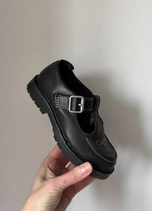 Туфлі для дівчаток zara чорні, розмір 27 3