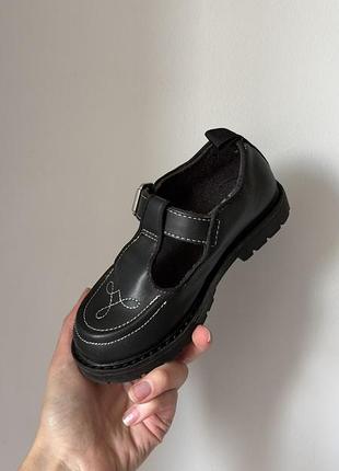 Туфлі для дівчаток zara чорні, розмір 27 4