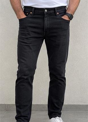 Джинси чоловічі класичні slim/tapered темно-сині, розмір w32 l30 (m)